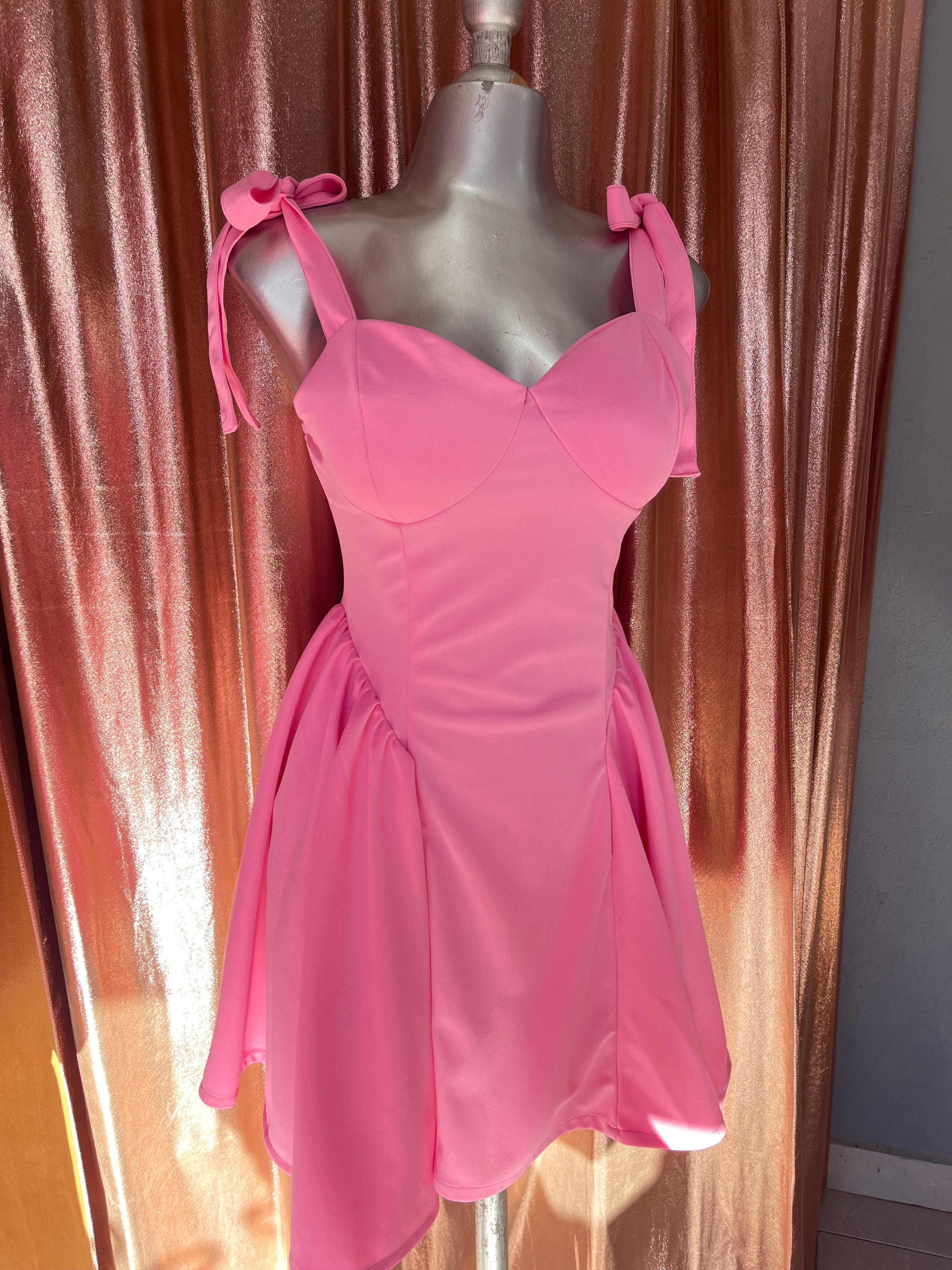 vestido rosa princesa