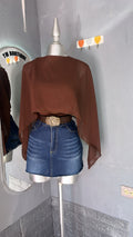 blusa café