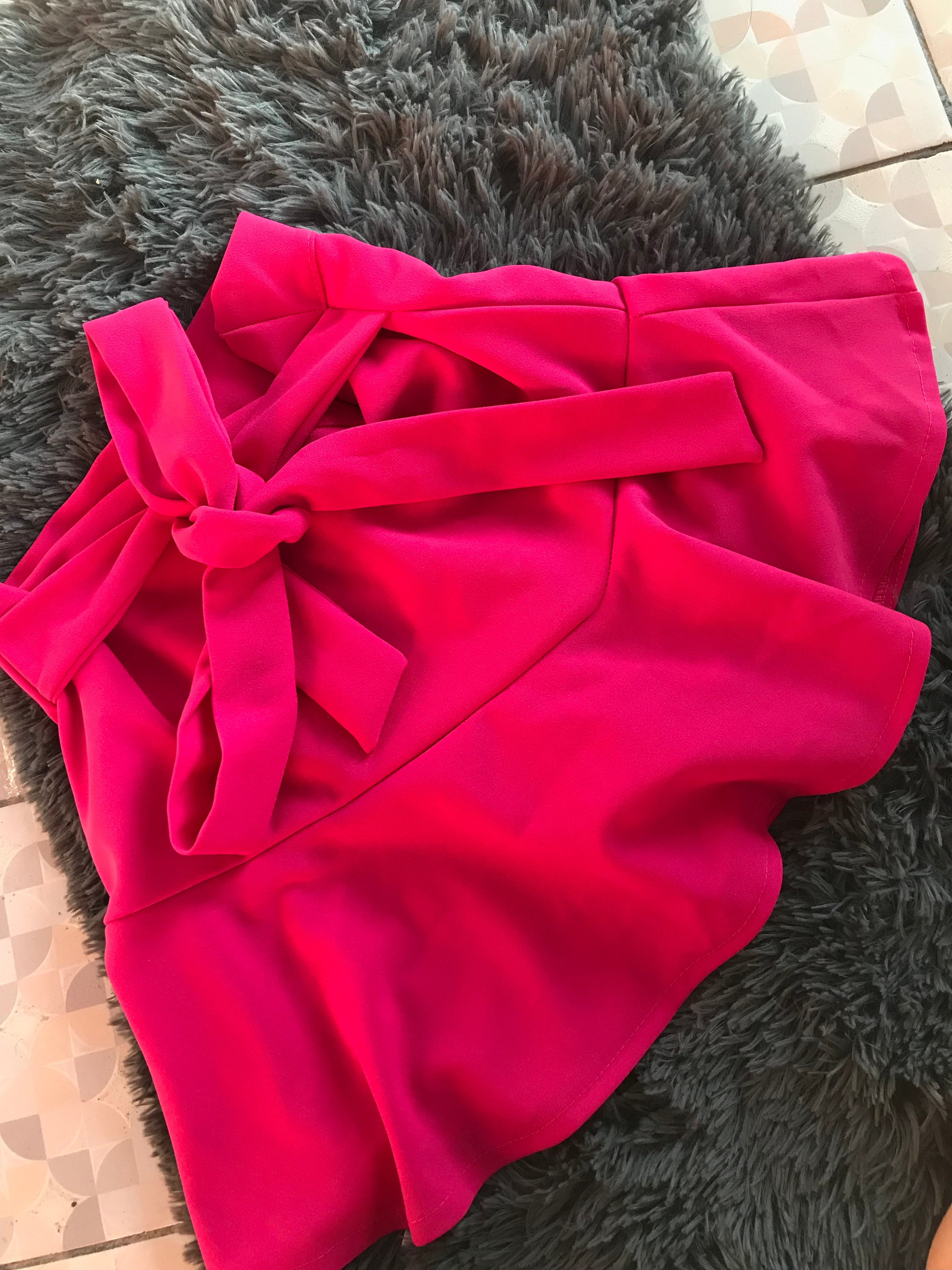 falda rosa moñito