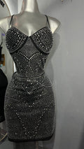vestido con pedrería