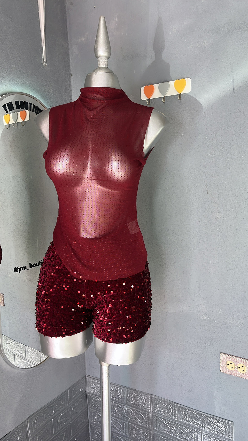 blusita mesh vino