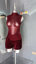 blusita mesh vino