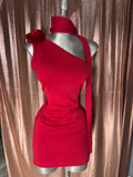 vestido rojo flor 2