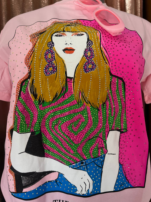 blusa con pedrería