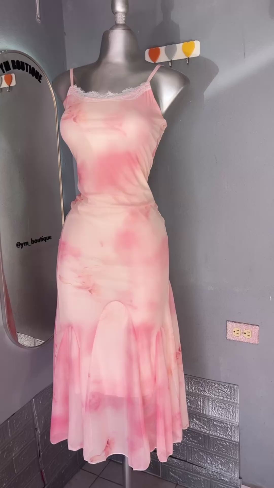 vestido pink