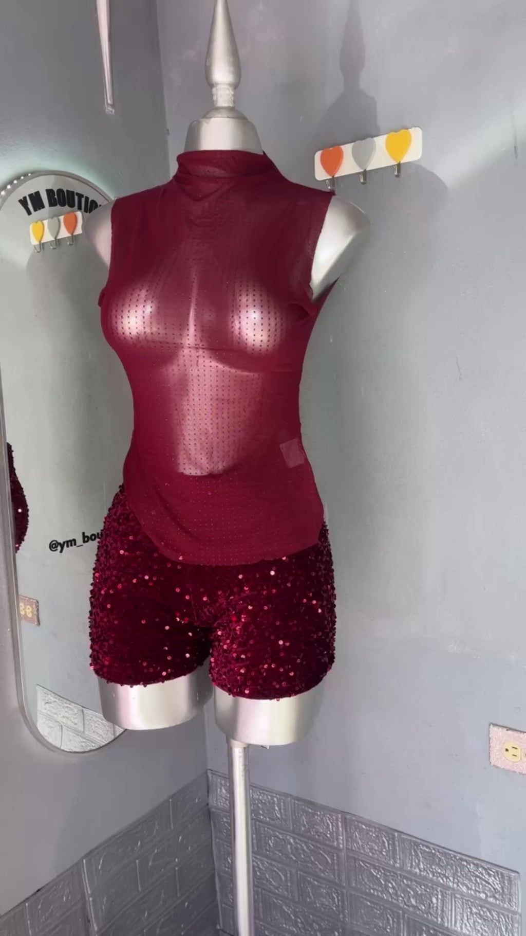 blusita mesh vino